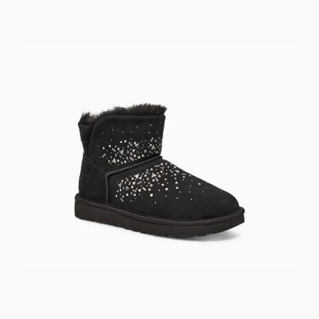 UGG Classic Galaxy Bling Mini - Boots Dame - Svart (NO-S528)